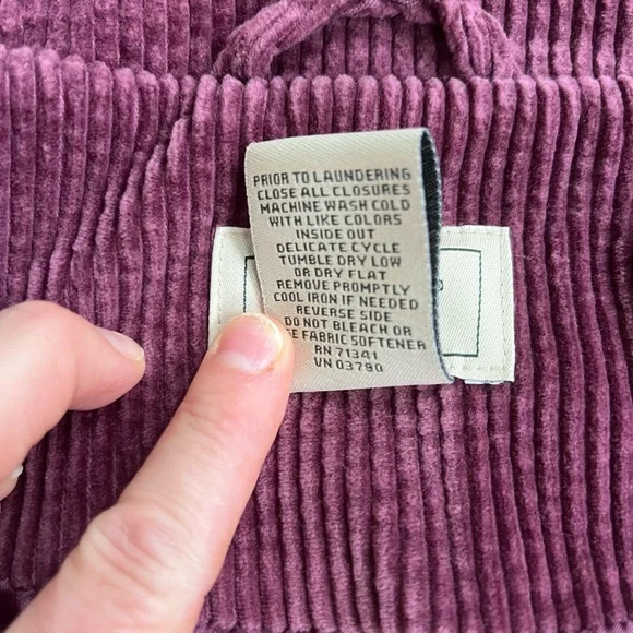 🔥 EUC LL Bean Comfort Corduroy Shirt/Shacket - Picture 5 of 9